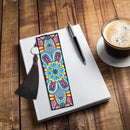 2pcs DIY Diamond Painting Leather Bookmark Mandala Tassel Crafts (FQY040)