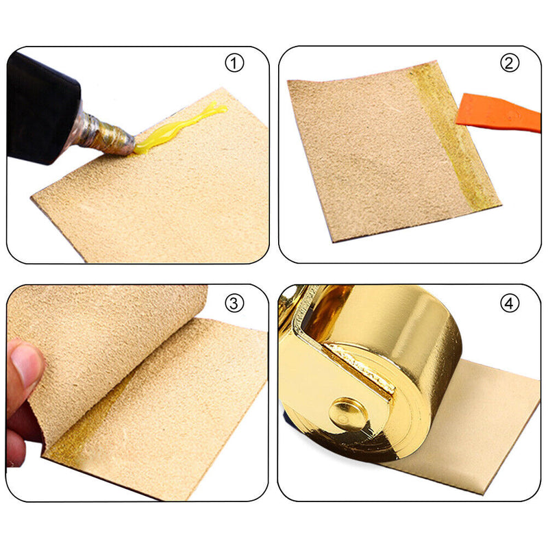 DIY Leather Edge Laminating Roller Craft Creaser Handwork Smoother (100mm) Newly