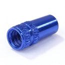 Aluminum Alloy Bicycle Tire Gas Nozzle Valve Cap Cycling Dust Cover (Blue)
