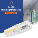 2W Silicone Corn Lamp G4 SMD2835 8 LED Chandelier Light Bulb (Warm White)