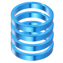 4x Bicycle Front Fork Washer MTB Bike Headset Spacers Gasket Ring (Blue) Newly