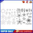 2pcs DIY Craft Cutting Dies Stencil Stamp Plant Flower Letter Embossing (C)