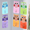 6pcs DIY Hanging Hooks Owl Bird Crystal Round Drill Diamond Painting Hooks Kit