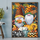 Full Embroidery Stamped Pumpkin Gnome DIY 11CT Cotton Thread Cross Stitch Kit