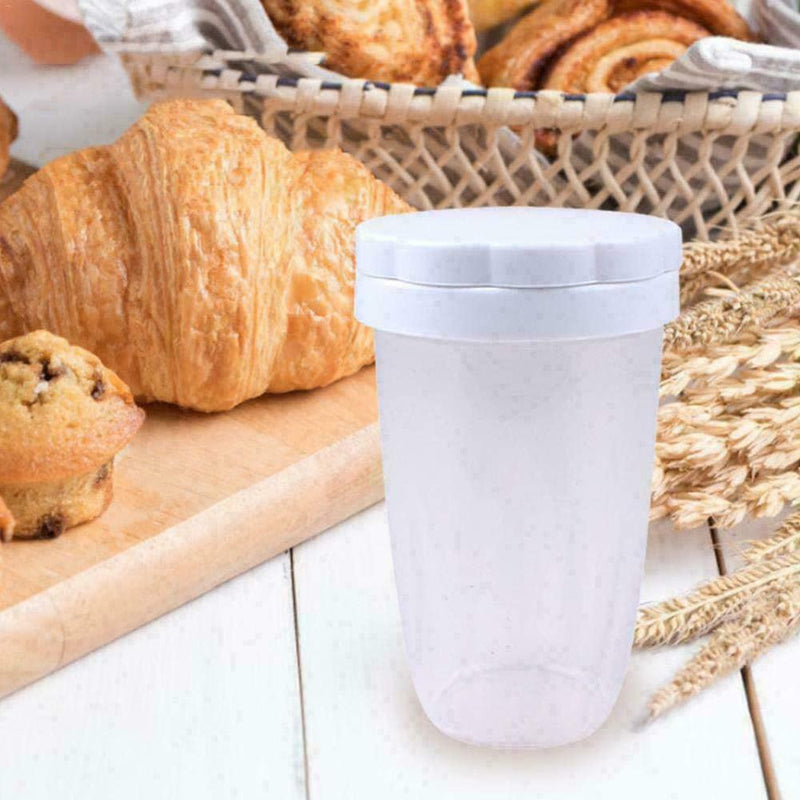 Plastic Powder Icing Sugar Cocoa Chocolate Flour Duster Hot Sugar Shaker C6L1