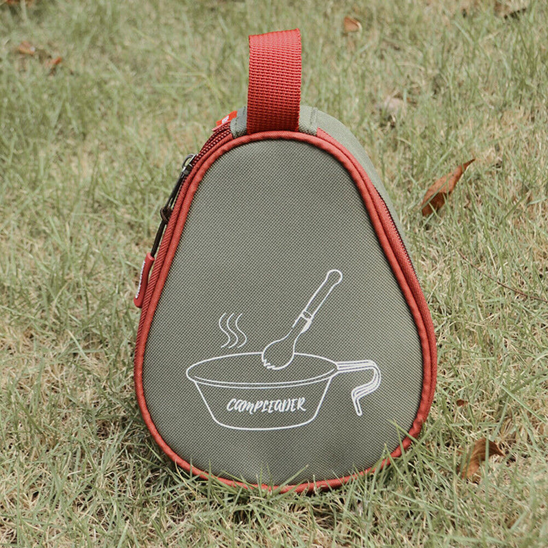 Portable Tableware Zipper Storage Bag Sierra Cup Carrier Bags (Army Green) Newly