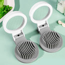 Household Kitchen Egg Cutter Portable Stainless Steel Slicing Section for Fruits