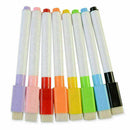 Set 8 Colors Magnet Pens Magnetic Dry Wipe White Board Markers Built Y4D7
