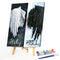 Canvas Paint By Numbers Black White Angel Wings Oil Hand Painted Home Art