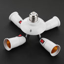 E27 Splitter 4 Heads Lamp Base Adjustable LED Light Holder Adapter Socket Newly