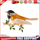 Rhinestone Enamel Oriole Bird Brooches Alloy Bird Branch Brooch Pins(1)