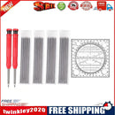 Solid Pencil with Refill Leads Sharpener Ruler Woodwork Mechanical Marker