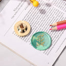 Round Grass Flower Wax Sealing Stamp Head Copper Stamps w/o Handle (ZR016) Newly