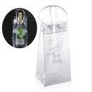 Transparent Home with Carry Handle Champagne Bottle Chiller Ice Bag Ice Bucket