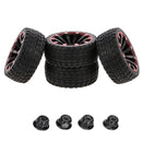 #A 4Pcs 12mm Hex Hub 1.9 inch Beadlock Wheel Rims Tires Set for 1/10 Traxxas Tam