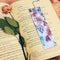 DIY Flower Special Shape Diamond Painting Creative Leather Bookmark with Tassel