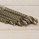 6Pcs HSS High Speed Steel Titanium Coated Drill Bit Set 3/4/5/6/6.5/8mm Newly