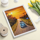 Driving Car 5D Needlework Diamond Painting Full Round Drill DIY Embroidery