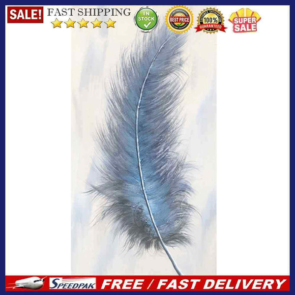 5D DIY Full Round Drill Diamond Painting Feather Cross Stitch Picture Home De