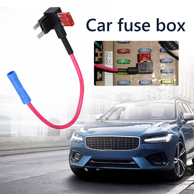 5pcs Car Mini Blade Fuse Holder Add-A-Circuit Fuse TAP Adapter with 5 Car Fuses