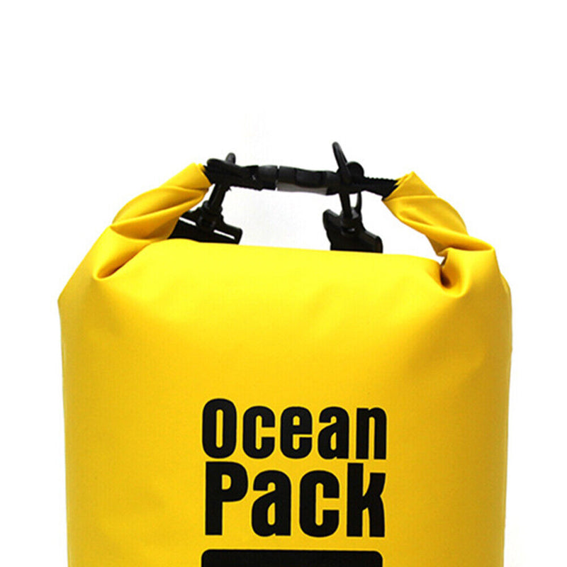 2L Waterproof Dry Bag Swimming Outdoor Drift Kayaking Storage Pack (Yellow)
