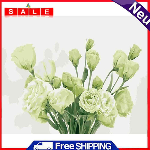 Painting By Numbers Acrylic Hand Painted Flowers Digital Picture Art Home Decor