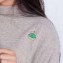 Geometric Digital Letters Brooches Badge Jacket Backpack Jewelry Accessories