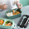 Lunch Bento Box Microwave Heating Split Double Layer Food Storage (Green) Newly