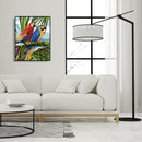 DIY Digital Oil Painting By Numbers Kits Two Parrots Animals Wall Picture