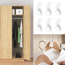 6pcs Portable Wardrobe Space Saving Stack Hanger Hook Multifunctional Coat