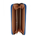 Fashion Lady Women Leather Clutch Wallet Long Card Holder Case Purse(Blue)