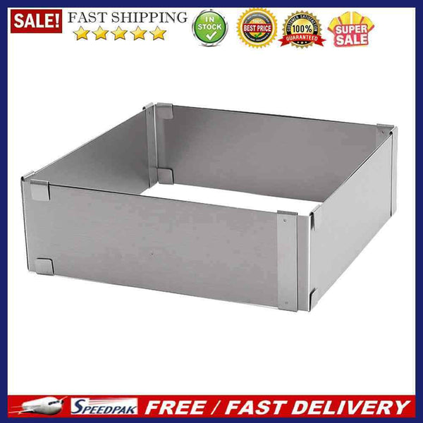 Adjustable Square Mousse Cake Mold Stainless Steel Baking Mould Decorating