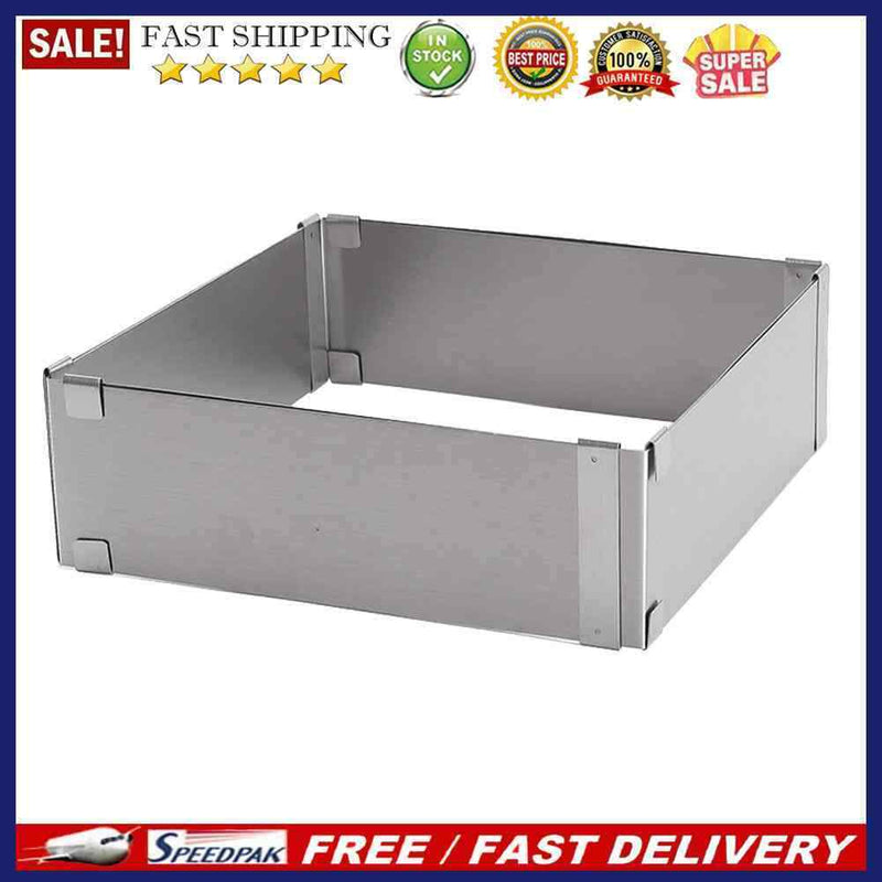 Adjustable Square Mousse Cake Mold Stainless Steel Baking Mould Decorating