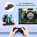 Joycon Charger 6 in 1 Charging Station for DualSense Xbox Series X S Controller