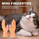 1 Pair Soft Plastic Safety Small Simulation Hands Puppet Pet Interactive To