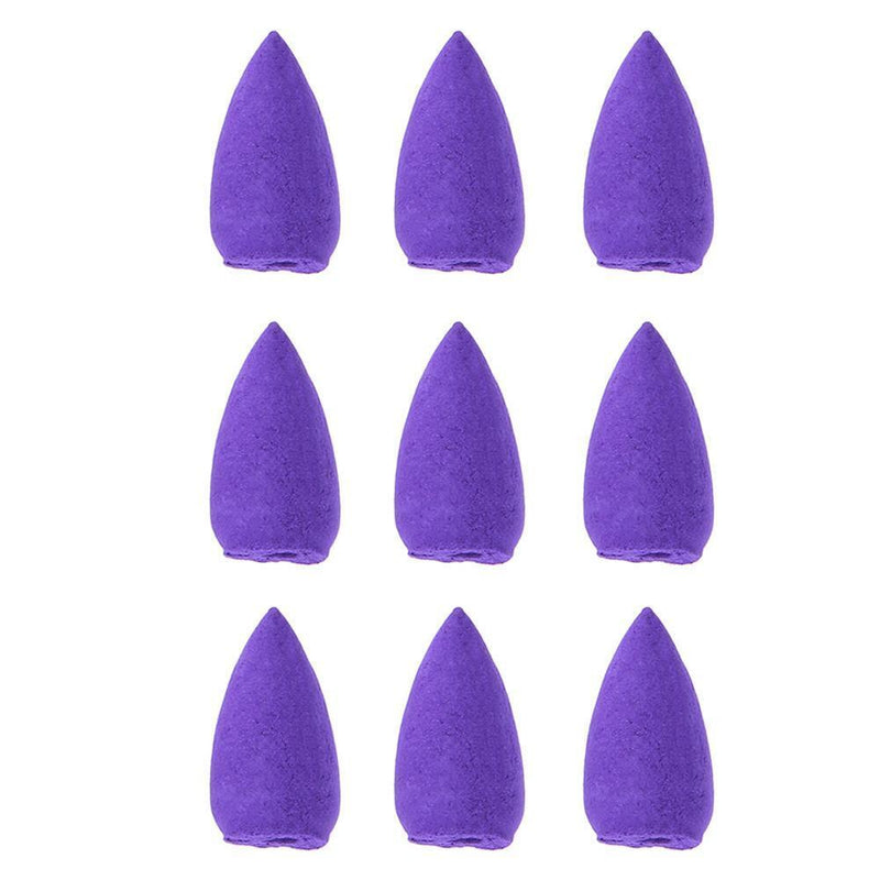 20 pcs Backflow Floral Incense Deodorant Insect Repellent Spices (Lavender)