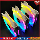 COOLMOON 12cm Cooling Fan 4Pin PWM 5V 3Pin ARGB PC Case CPU Computer Cooler