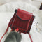 Rivet Stone Pattern Handbags Women Messenger Leather Shoulder Bag (Red)