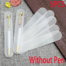 Affairs Round Glossy Solid Color Translucent Pen Pouch Plastic Pencil Bag