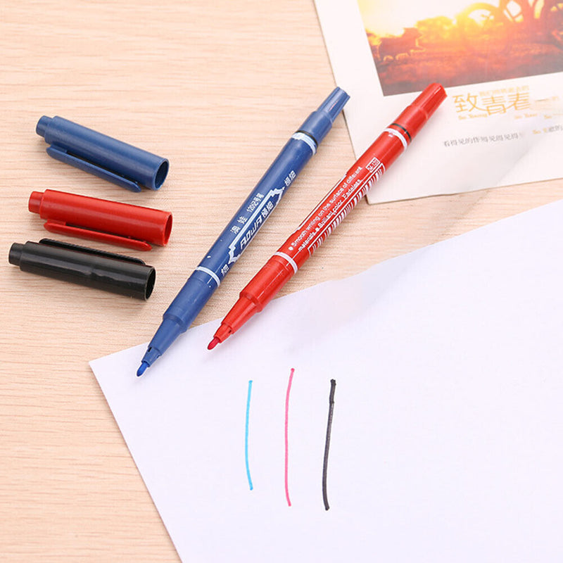 10pcs Painting Sketching Dual End Marker Pen Student Office Writing Stationery