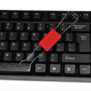 2 in 1 Mechanical Keyboard Key Cap Puller Universal Shaft Removers (Red)