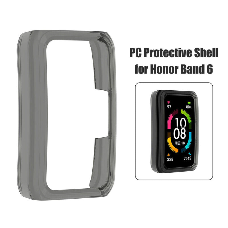 Smart Watch PC Housing Frame for Honor Band 6 Protective Cover (Black) Newly