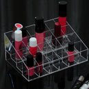 24 Lipstick Nail Polish Makeup Fall Holder Rack Stand Cosmetic Organizer Displa