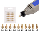 10pcs Mini Brass Copper Collets Chucks for Twist Drill Motor Shaft Grinder Newly