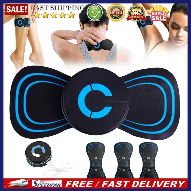 Cervical Massage Stickers Mini Portable Leg Massager Electric Relief Muscle Pain