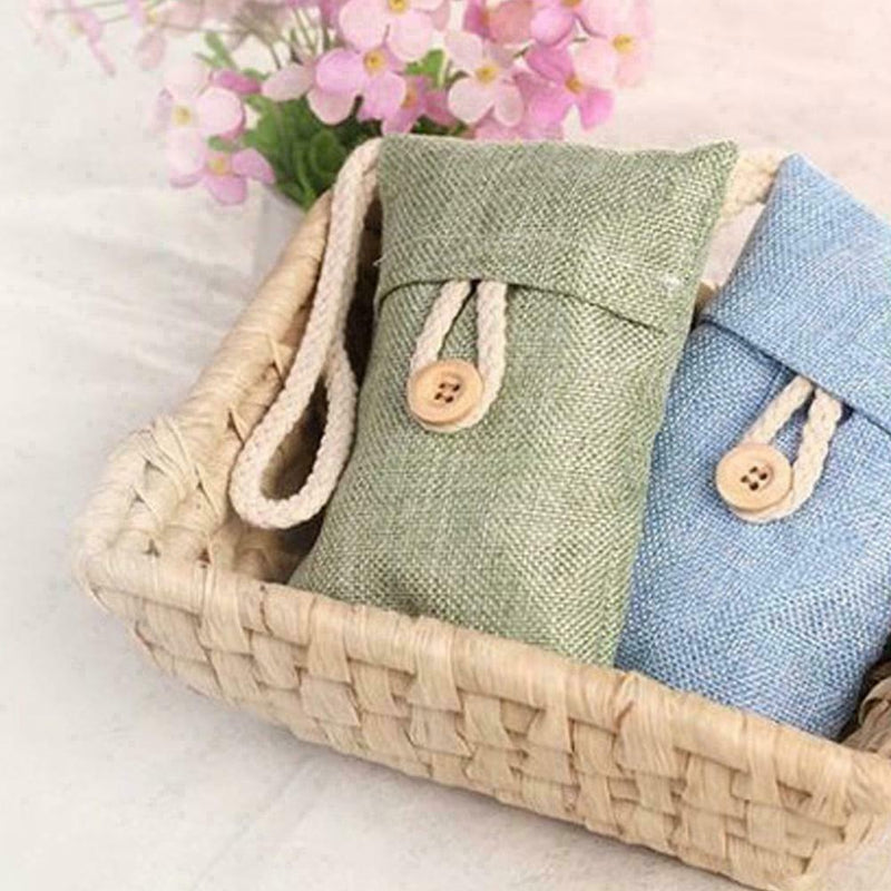 Air Purifying Bag Purifier Nature Fresh Charcoal Bamboo Freshener Non-Toxic K9O3