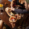 Wooden Serving Tray Special Shaped Ornament Appetizer Snack Dish Plate (L)