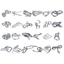 Metal Wire Puzzle Toys Advent Calendar Christmas Countdown Calendar Gift Box Set