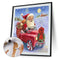 Hand Painted Oil Paint By Numbers Santa Claus Digital Drawing On Canvas Home Art