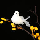 12pcs Artificial Foam Simulated Bird DIY Craft Home Party Wedding Ornament Props